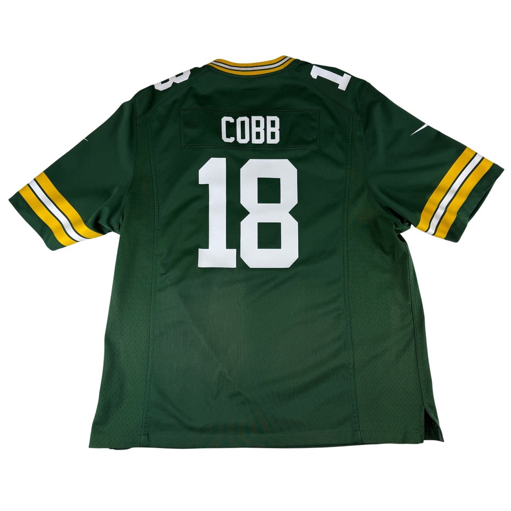 Nike Green Bay Packers Jersey Mens XXL Green Randall Cobb 18 NFL Football 468953
